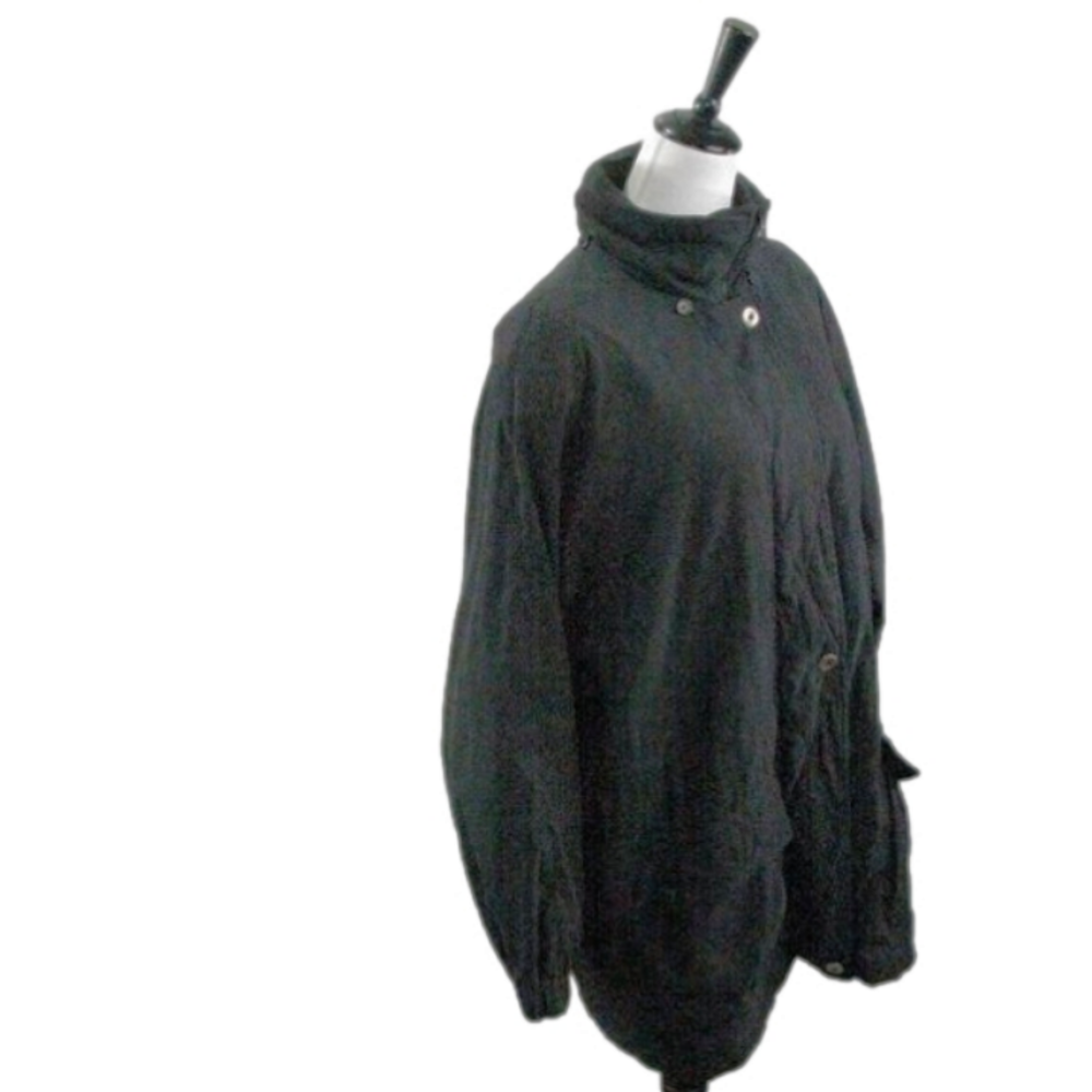 London Fog Black 3/4 Length Jacket Size Large